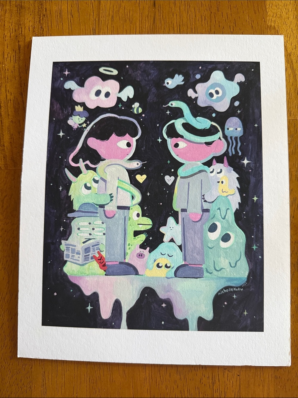 Michelle Ku Whimsical Characters Art Print